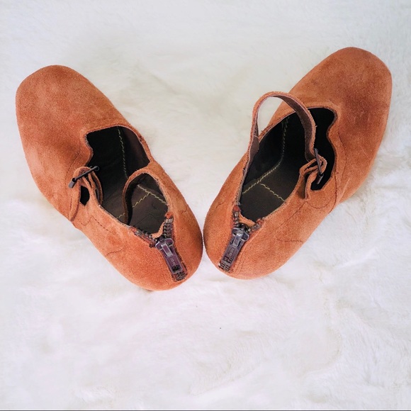 Bacio61 Violino Rust Leather Suede Mary Janes - Picture 4 of 6